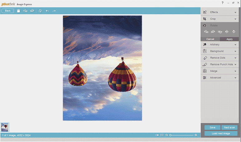User-friendly image rotation